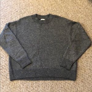 H&M charcoal gray shimmer sweater